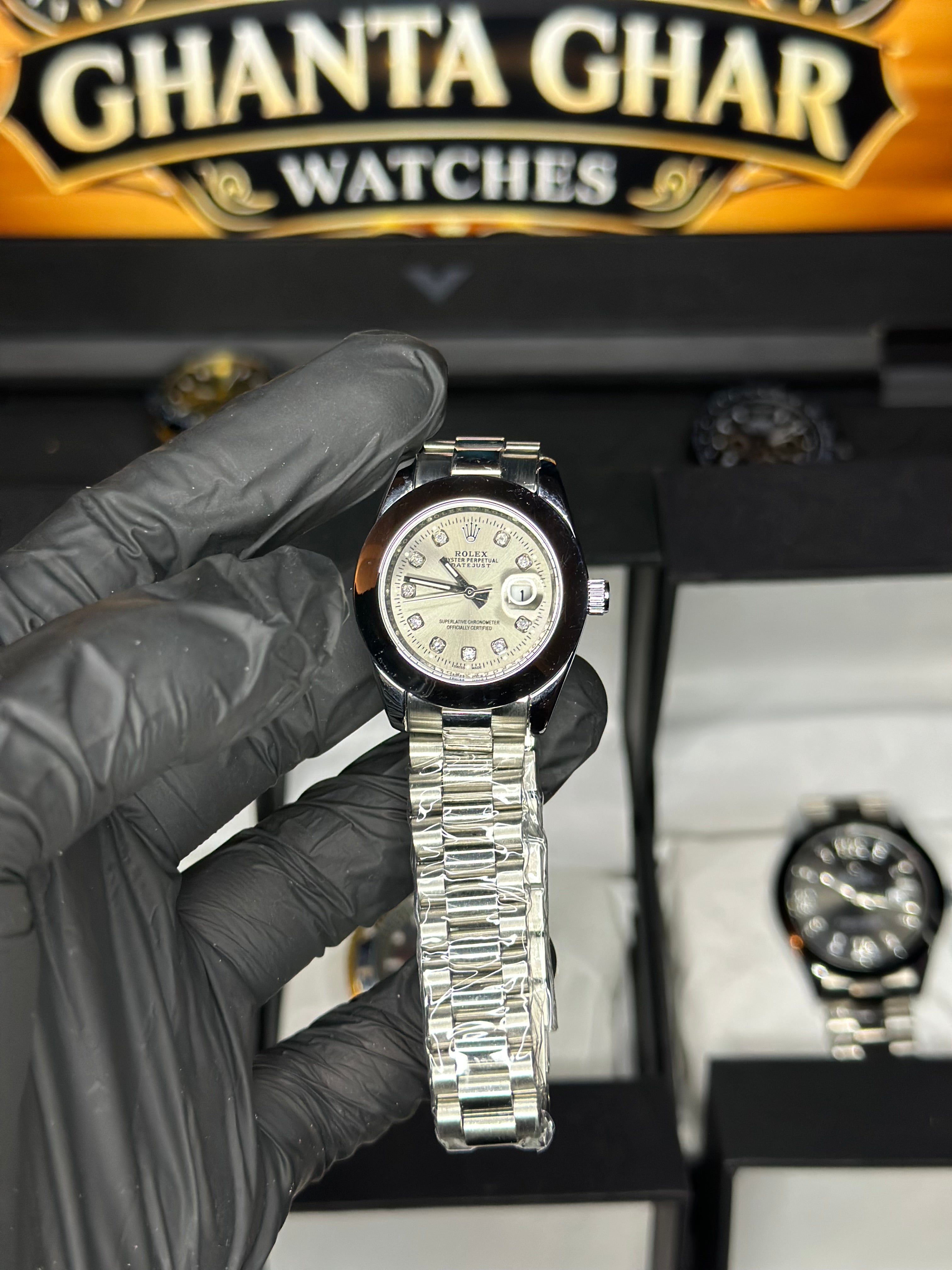 Silver Dial Rolex Ladies
