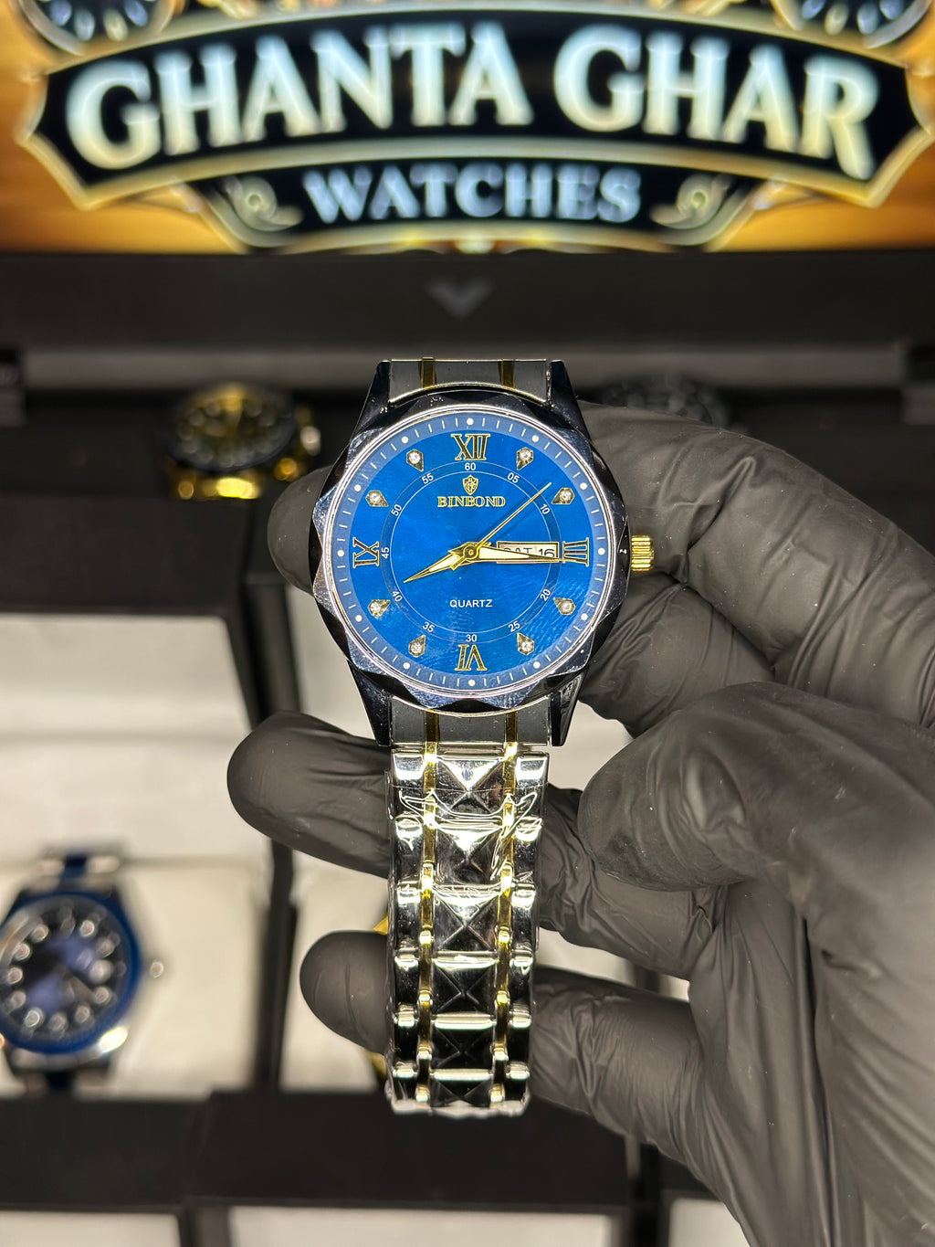 Luxury Blue Dial BinBond