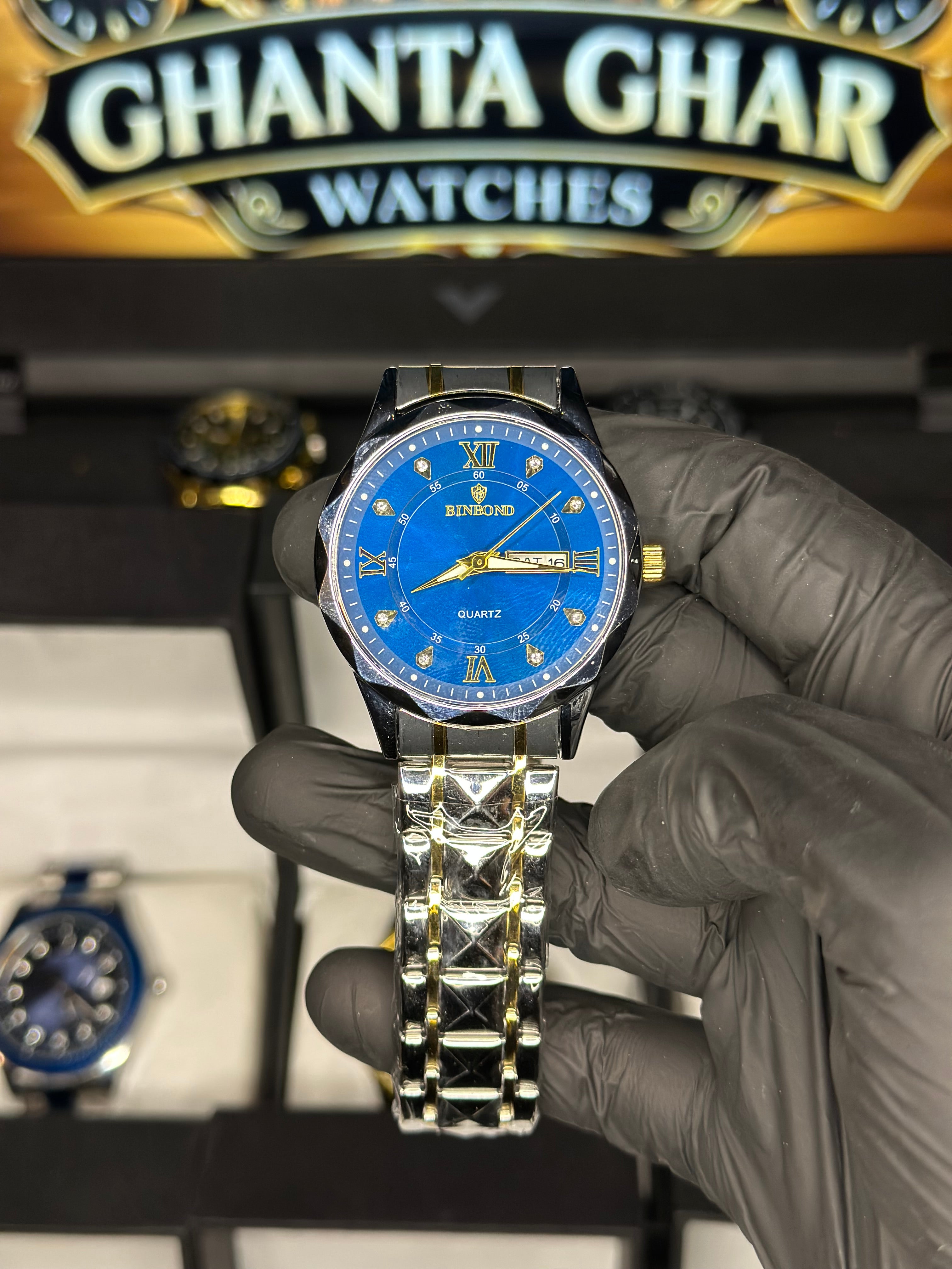 Luxury Blue Dial BinBond