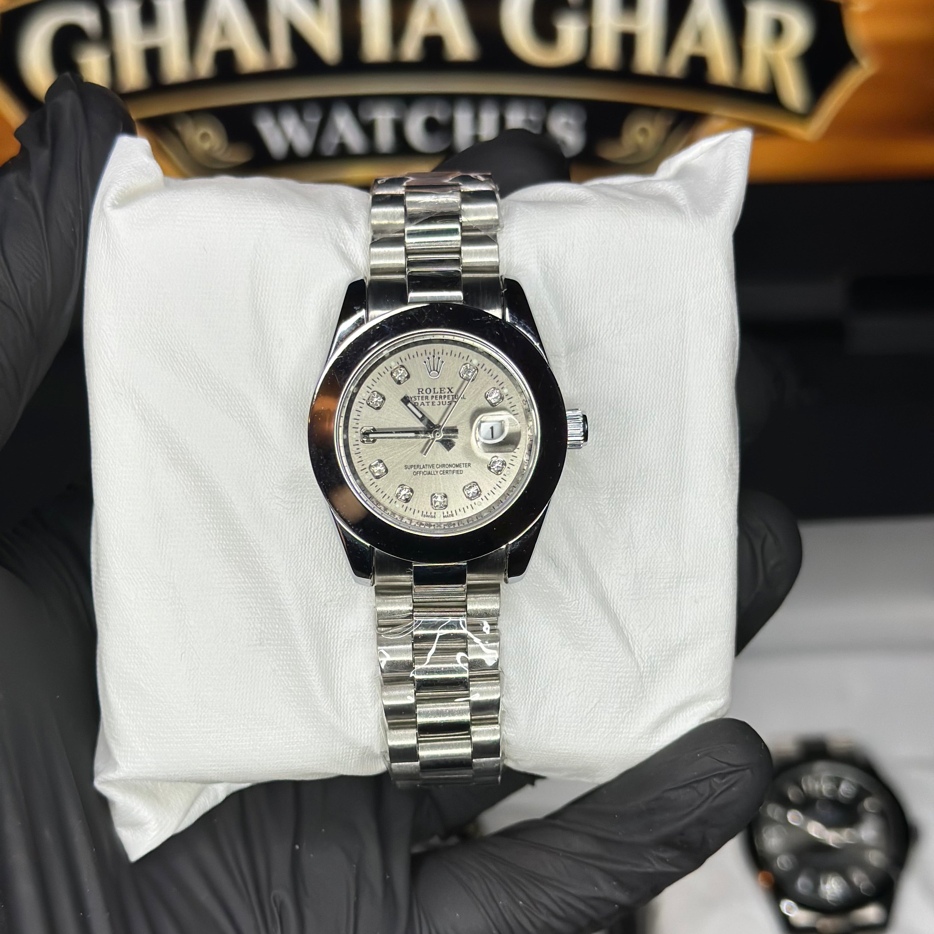 Silver Dial Rolex Ladies