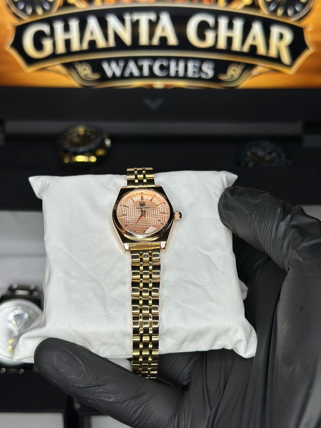 Ladies Pink Steel dial