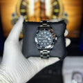 BLACK AND SILVER ROTATING DIAL ROLEX