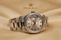 make the image of rolex watch with light gold bg